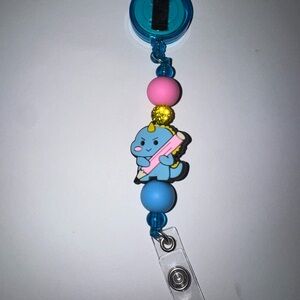 Cute badge reels and pens.